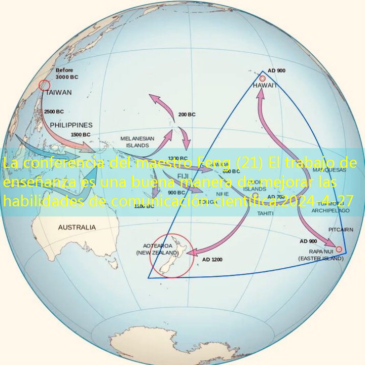 El triángulo es la distribución de la gente de Poluni en las Islas del Pacífico.